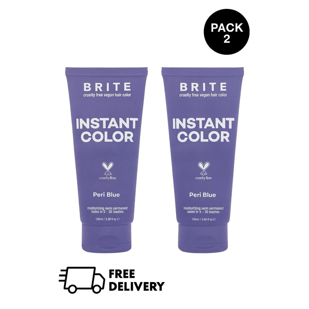 Pack 2 - Brite Instant Color Peri Blue Semi Permanent 3.38 fl oz